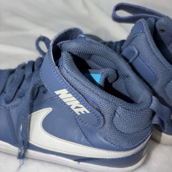 Nike Court Borough Mid 2 Diffused Blue/Light Bone CD7783-402 Size 5Y - Picture 6 of 9